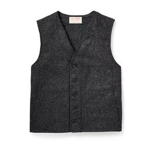 Men's Filson Mackinaw Charcoal Wool Vest Size 40